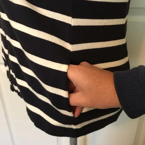 Beautiful Navy Striped Jacket - Picture 3 of 8